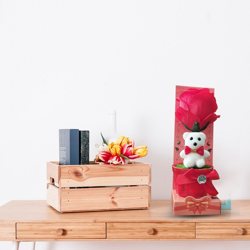 Lover's  Showpiece– Teddy & Rose for a Romantic Surprise thumbnail 2